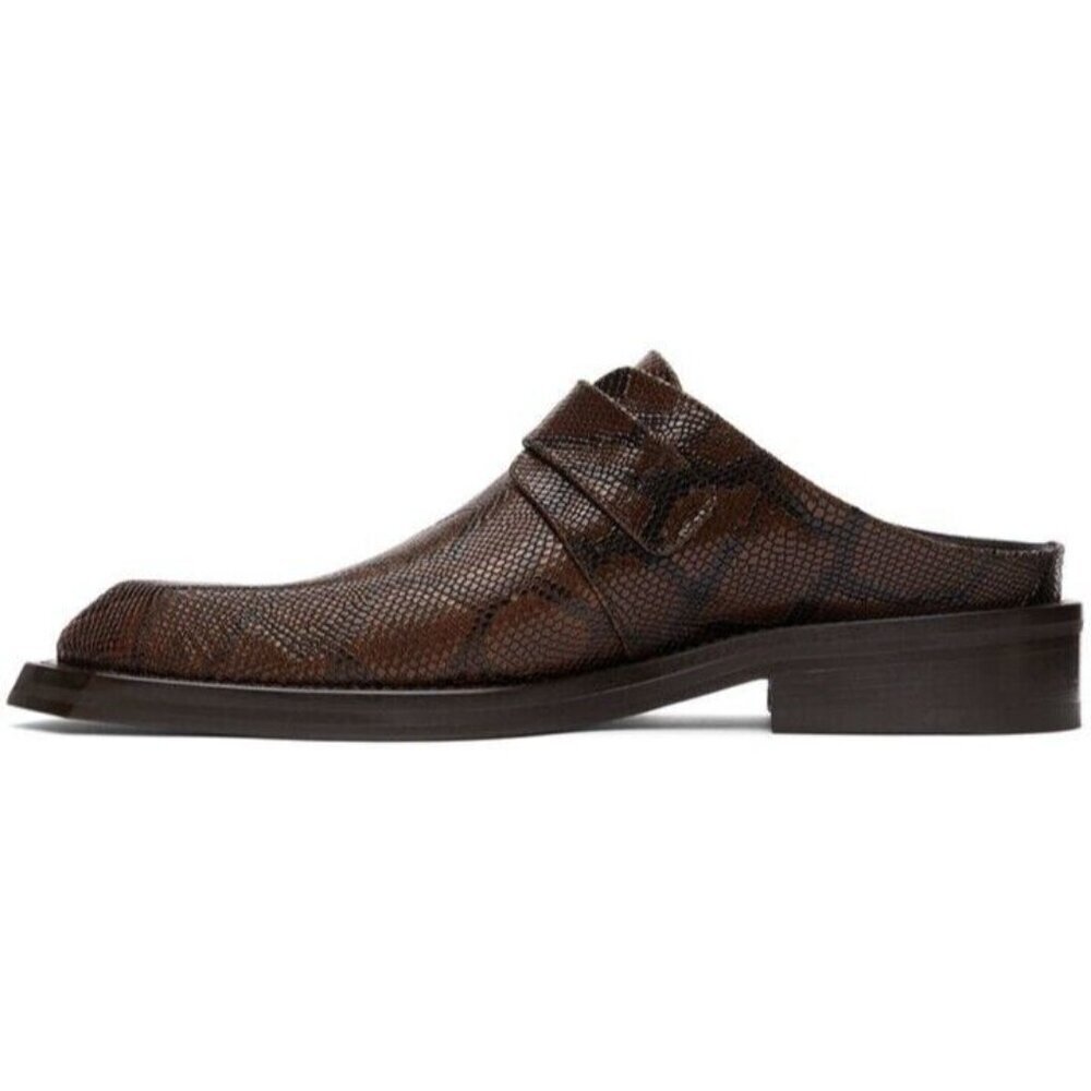 Martine Rose Python Chisel Toe Mules 40 M7 W10 Br… - image 13